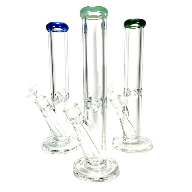 Thick and Tall Tube 14" Water Bong 1 Count Assorted Colors