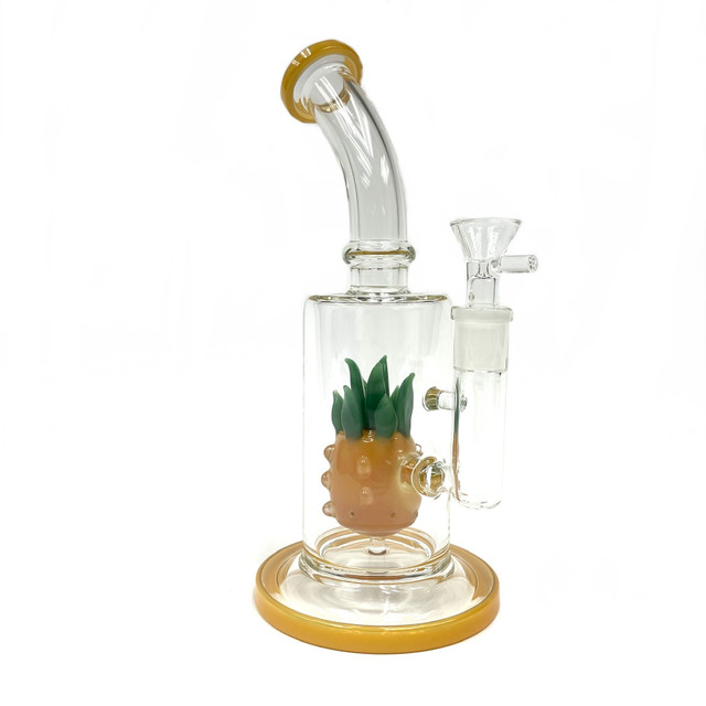 Pineapple in a Bottle Glass on Glass 8.5" 14mm 1 Count Assort